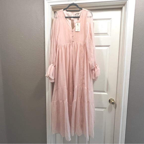 NWT. JOYFOLIE Ninette Maxi dress in Blush, Women’s Medium - Picture 3 of 8